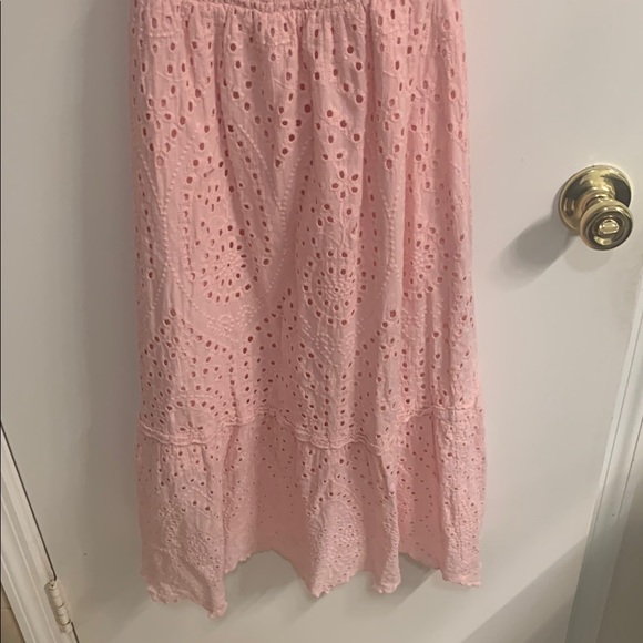 Betsey Johnson Pink Puff Sleeve Midi Sundress in Sz XS - Picture 4 of 11